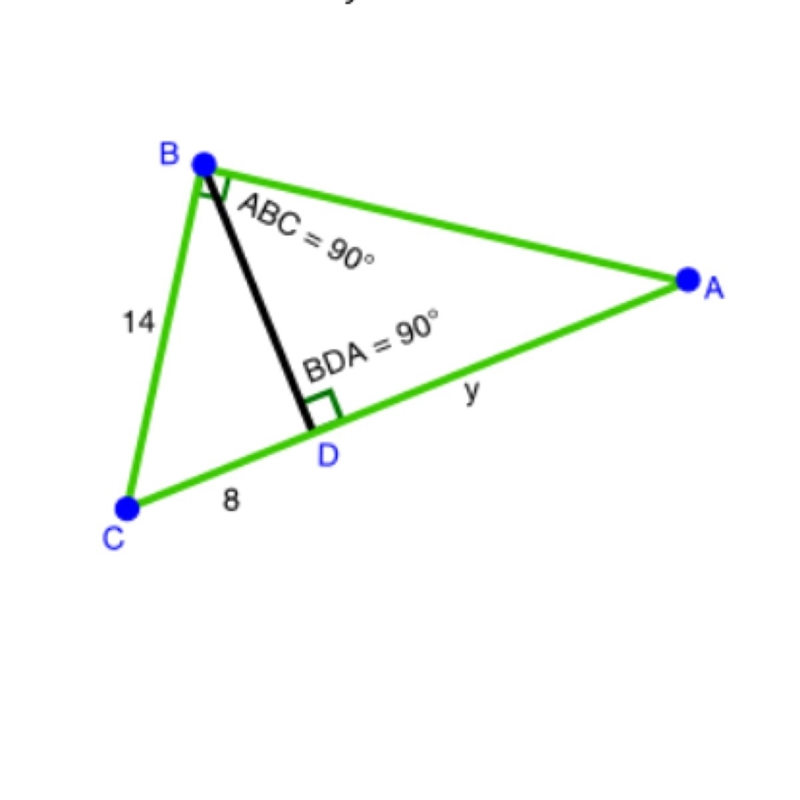 What is the value of y? 11.6 ft 12.5 ft 16.5 ft 17.5 ft-example-1