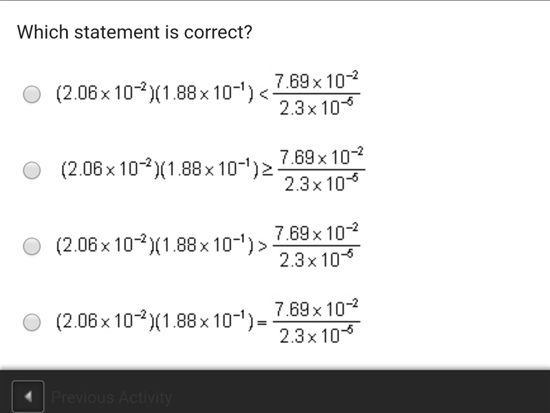 Which statement is correct? This is about scientific notation-example-1