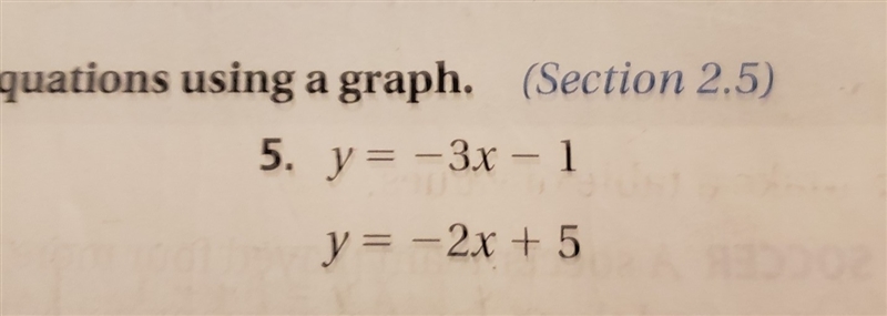 Solve the system of linear equations using a graph-example-1