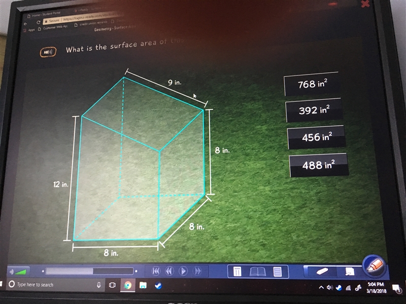 What is the surface area of this design PICTURE SHOWN-example-1