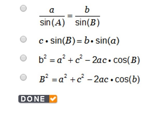 Use the information to answer the questions. In triangle ABC, a = 11 in., m-example-1