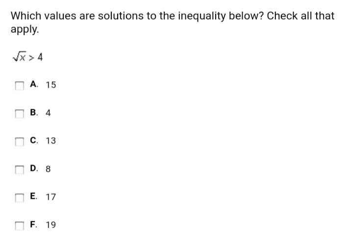 Which values are solutions? check all that apply-example-1