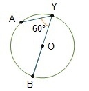 Which circle shows that measures 60°? im thinking its a or c but im not exactly sure-example-4