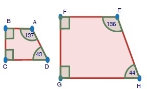 Are the following figures similar? a. No; the corresponding angles are not congruent-example-1