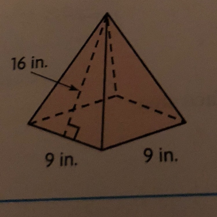 Identify the figure shown and find its surface area. Explain how you found your answer-example-1