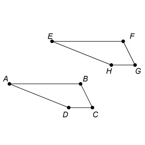 Quadrilateral EFGH is the result of a translation of quadrilateral ABCD . AB¯¯¯¯¯ is-example-1