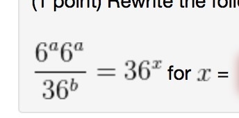 (1 point) Rewrite the following using a single exponent.-example-1