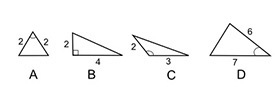 Please help! 11 pts. Jacob calculated the missing side length of one of the following-example-1