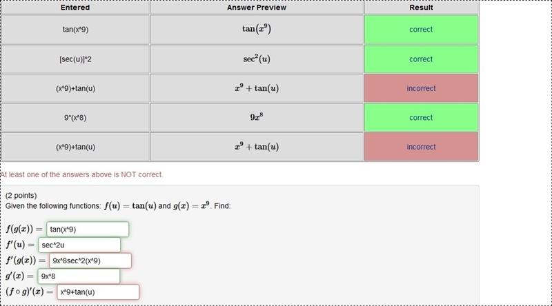 Need help with this please. Given the following functions: f(u)=tan(u) and g(x)=x-example-1