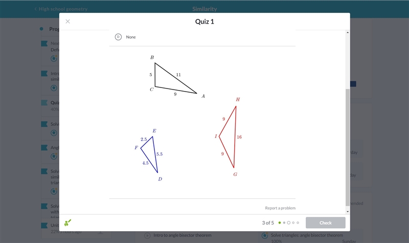 PLZ HELP ASAP (GEOMETRY) SIMMILAR TRIANGLES-example-2