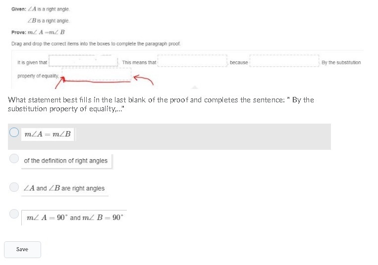 What statement best fills in the last blank of the proof and completes the sentence-example-1