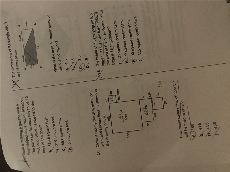 Solve problems and show work for all of them-example-1