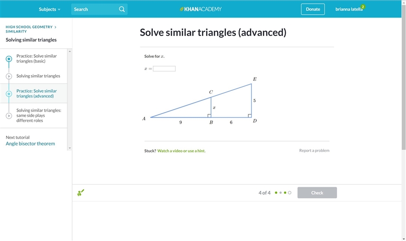 PLZ HELP ASAP SOLVE SIMMILAR TRIANGLES LAST ONE-example-1