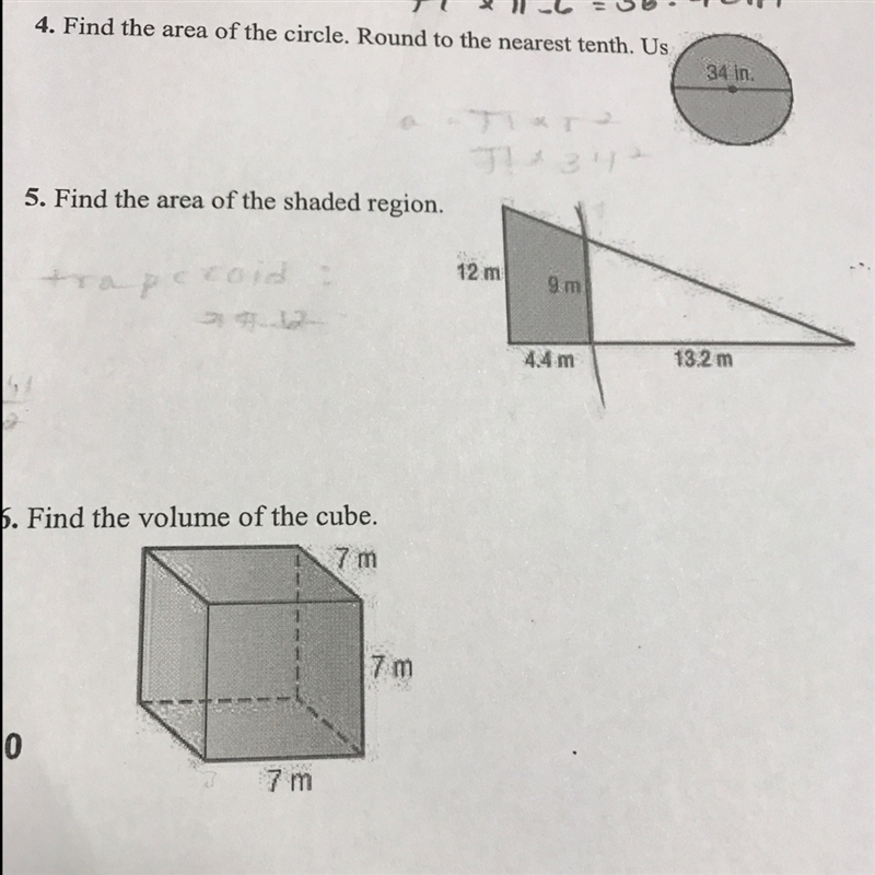 Find the area of the shaded region *#5*-example-1