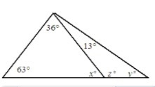 Need help with this question. Find the values of x,y, and z. The diagram is not to-example-1