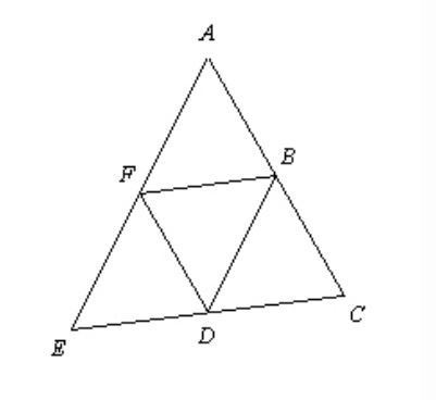 Points B, D, and F are midpoints of the sides of Angle ACE. EC = 39 and DF = 16. Find-example-1