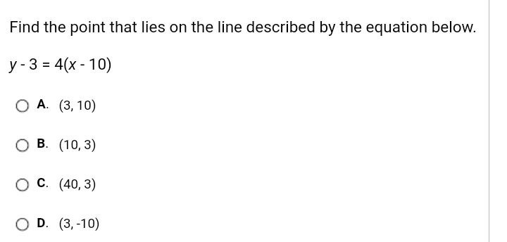 Find the point that lies on the line described-example-1