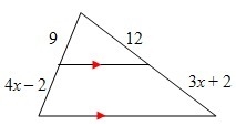 What is the value of x in the diagram a.1/2 b.4/21 c.2 d.4-example-1