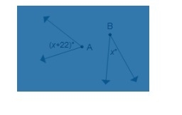 Angles A and B are complementary. What is the value of x? 34 56 68 79-example-1