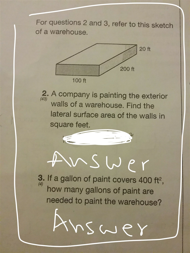 Refer to this sketch of a warehouse please answer please and thank you-example-1