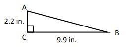 What is the area of triangle ABC to the nearest tenth?-example-1