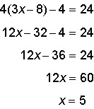 Maria solved the equation. What methods did she use and in what order did she use-example-1