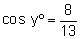 Find the value of y. Round your answer to the nearest tenth.-example-1