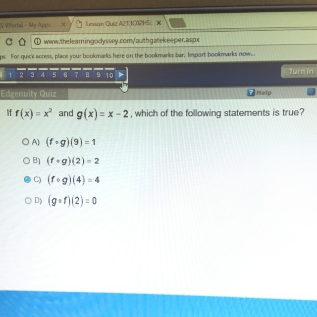 Can someone tell me if I got this answer correct? If not, what is the correct answer-example-1