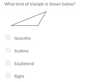 What kind of triangle is drawn below?-example-1