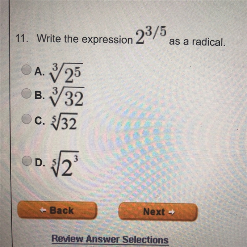 Write the expression as a radical.-example-1