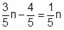 What is the solution to the equation ? n = −1 n = 2 n = 5/3 n = 5/2-example-1