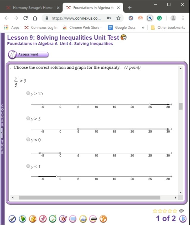 Please help! Choose the correct solution and graph for the inequality. 7-9-example-1