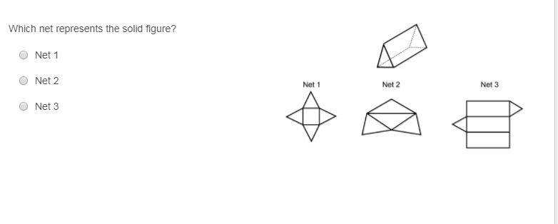 Which net represents the solid figure? PLZ ANSWER AT LEAST ONE. PLEASE ANSWER THEM-example-1