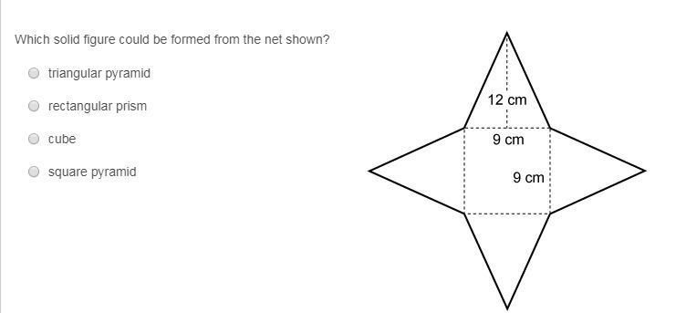 Which net represents the solid figure? PLZ ANSWER AT LEAST ONE. PLEASE ANSWER THEM-example-3