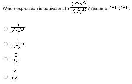 Please help, I need the answer ASAP! This is timed... Which expression is equivalent-example-1