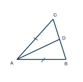 In the figure below, segment AC is congruent to segment AB: Which statement is used-example-1