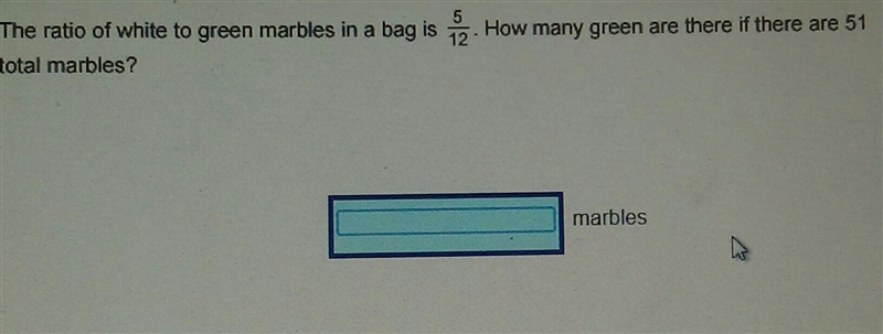 How many green are there is there are 51 total marbles?-example-1