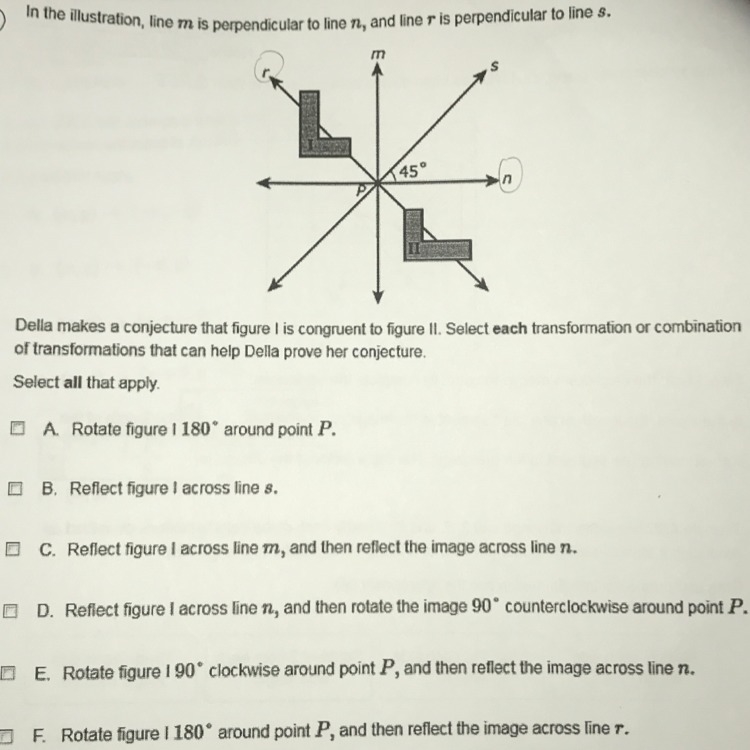 Anybody good with reflecting and rotations across coordinate grids?-example-1