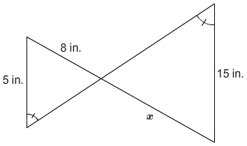 What is the value of x? Enter your answer in the box. x = ? in-example-1