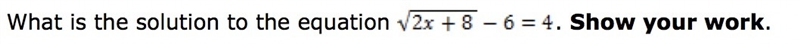 What is the solution of the equation? please help!!-example-1