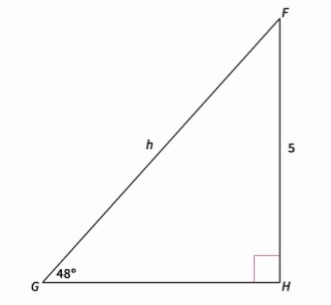 HELP ASAP!! PLZZ! Find the value of h, rounded to the nearest tenth. 6.3 7.5 6.7 6.5-example-1