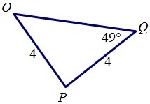 Find angle O A. 49 B. 59 C. 63 D. 78-example-1