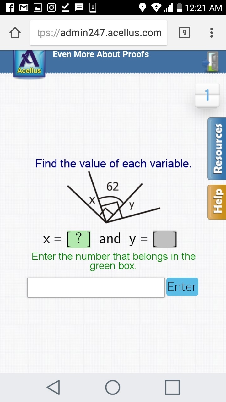 Find the value of each variable-example-1