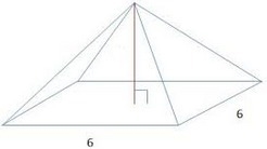 What is the height of the given pyramid if the volume is 48 cubic units?-example-1