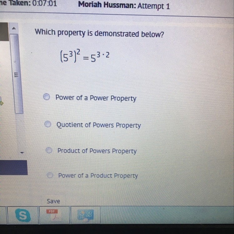 Which property is demonstrated below-example-1