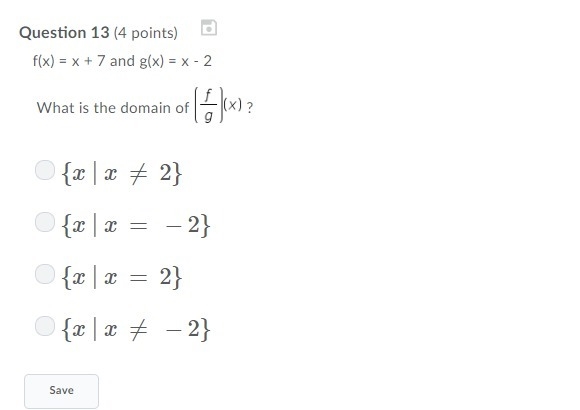 F(x) = x + 7 and g(x) = x - 2, I honestly have no clue where to start im confused-example-1