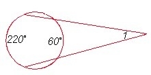 M∠1 = _° a) 140 b) 160 c) 80-example-1