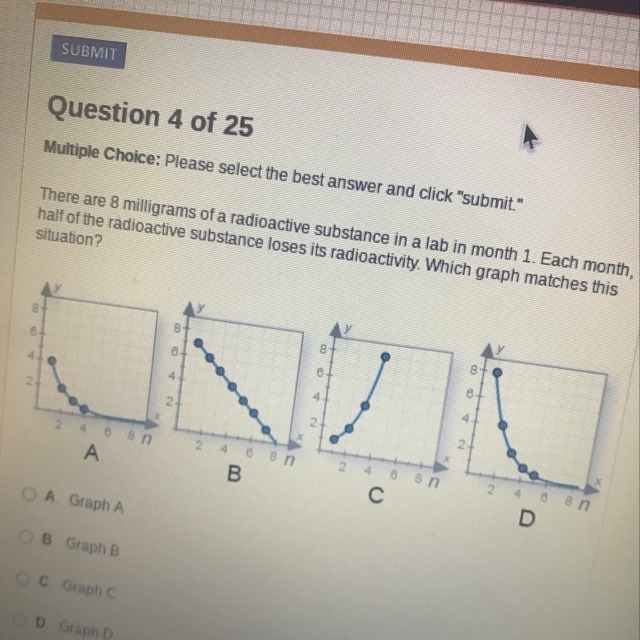 Which graph matches this situation-example-1