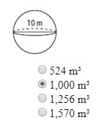 What is the approximate volume of the sphere?-example-1