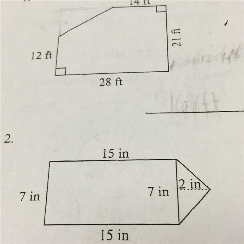 Can someone help me find the area of the following figure-example-1